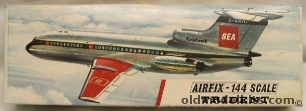 Airfix 1/144 De Havilland 121 Trident IC BEA, SK504 plastic model kit